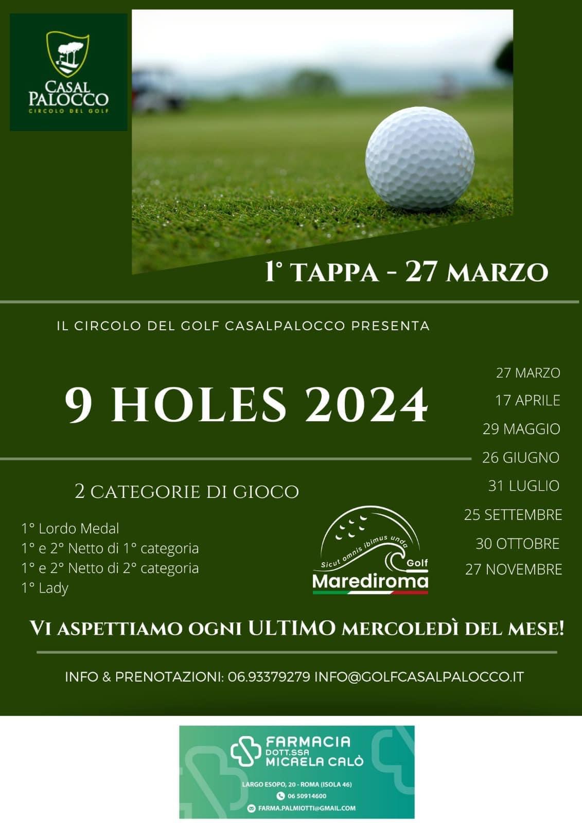 4ª Tappa Circuito 9 Holes 2024 by Circolo del Golf Casalpalocco e Golf Mare Di Roma S.S.D. A R.L.